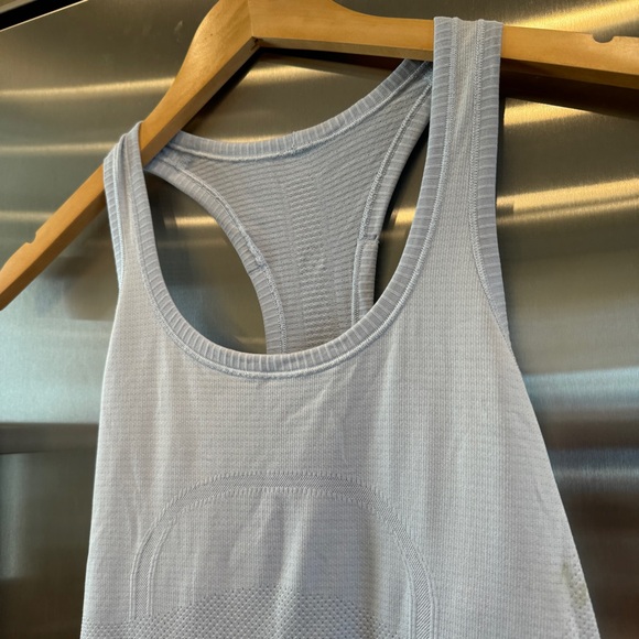 Lululemon Swiftly Tech Racerback Tank Top Caspian Light Blue Lightweight OG - Picture 13 of 16